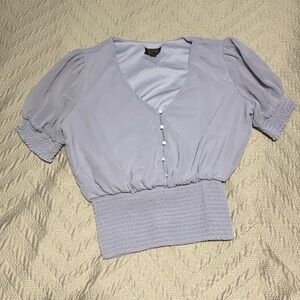 OLM Women's Lavender Button Top